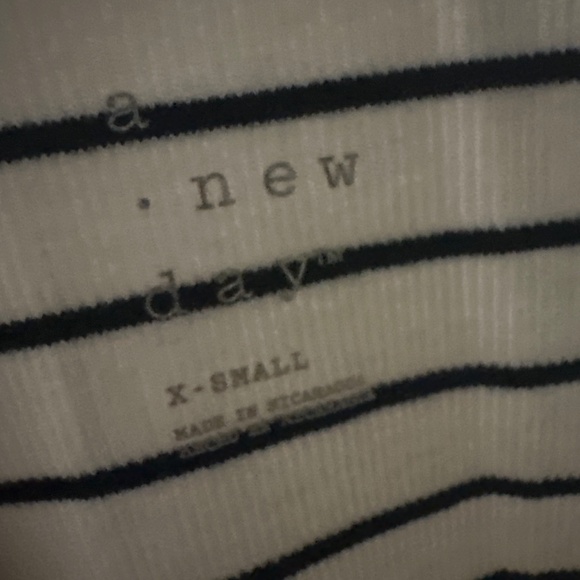 A New Day Navy & White Striped Sleeveless Tank Dress Size XS - Picture 3 of 3